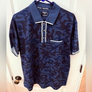 FootJoy X Todd Snyder Blue Camouflage Polo Shirt